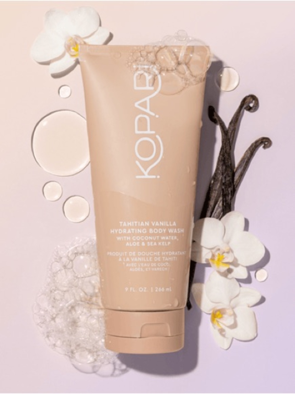 Kopari Tahitian Vanilla Hydrating Body Wash with Aloe & Sea Kelp 9 fl oz